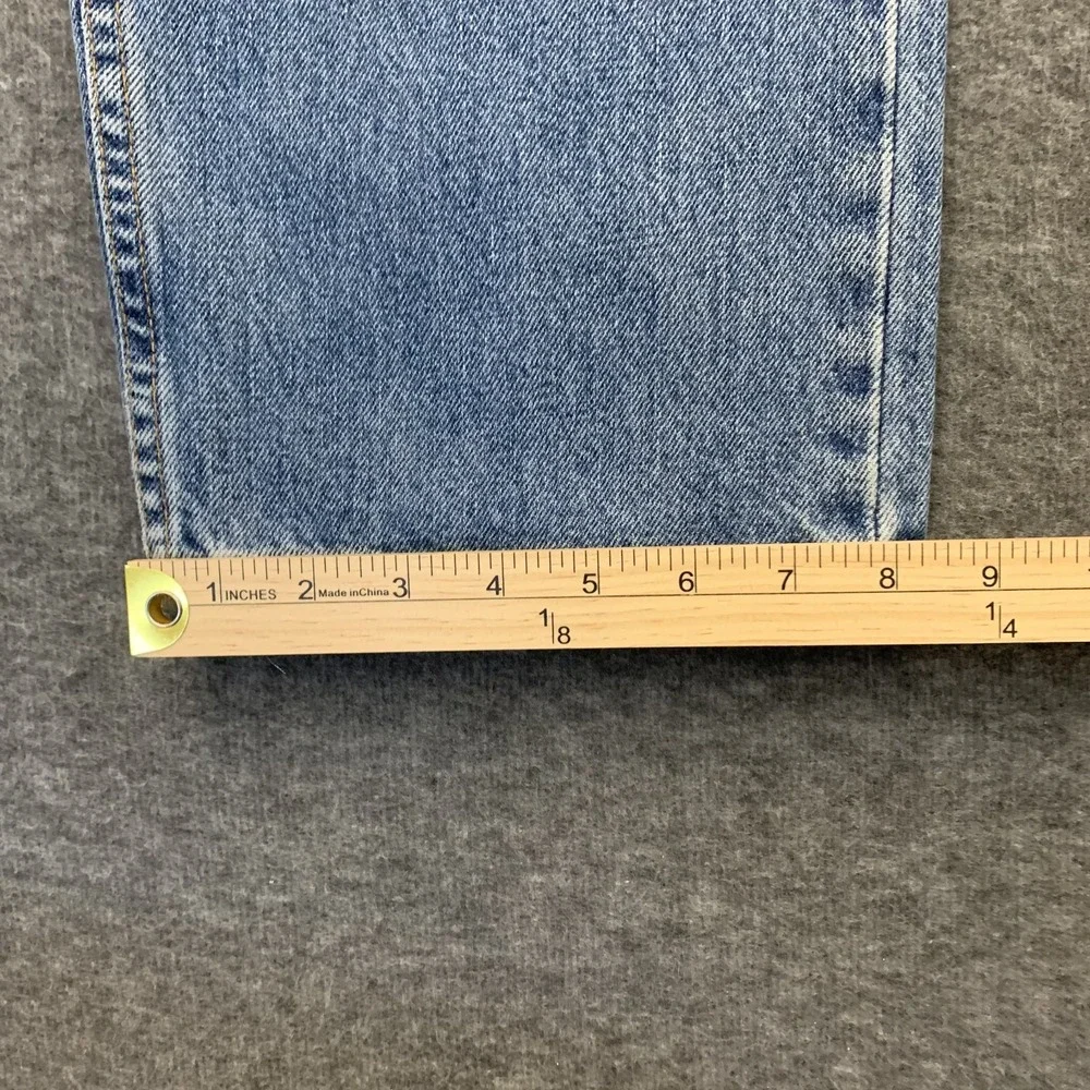 VTG Y2K Levi's 505 Jeans 34x36 Regular Fit Denim‎ Medium Light Wash Long Inseam